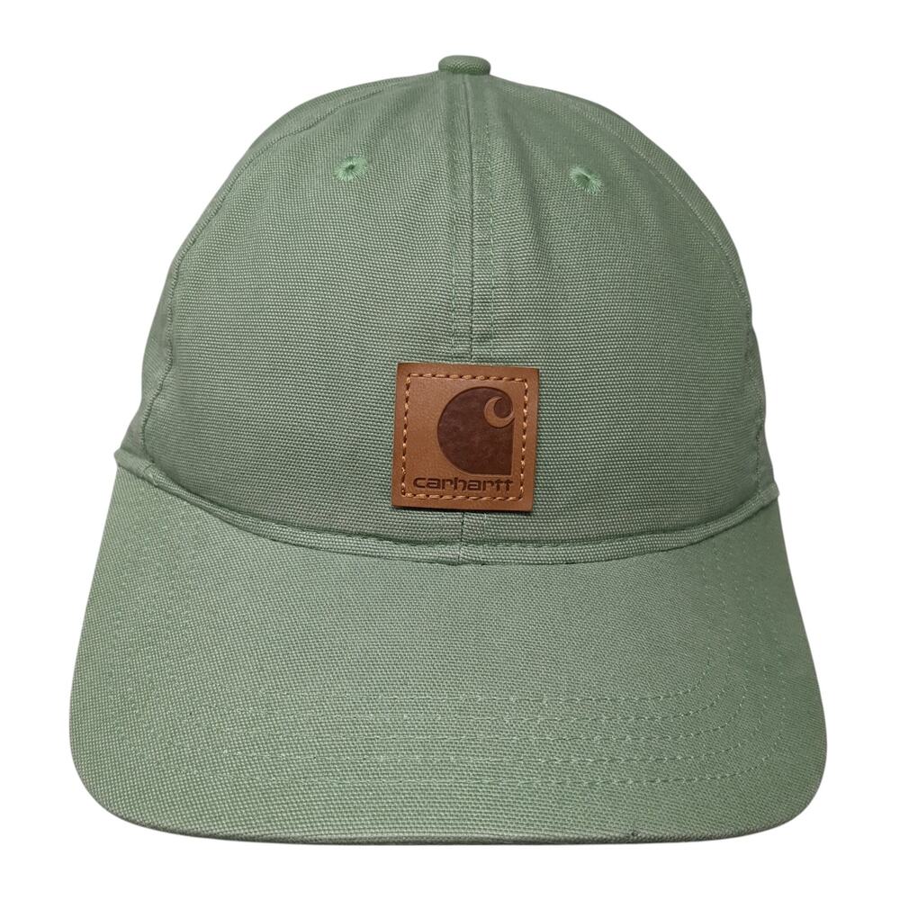 Carhartt Patch Strapback Hat Solid Green One Size… - image 1
